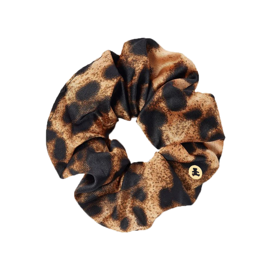chouchou cheveux leopard aesthetic accessoires cheveux glama
