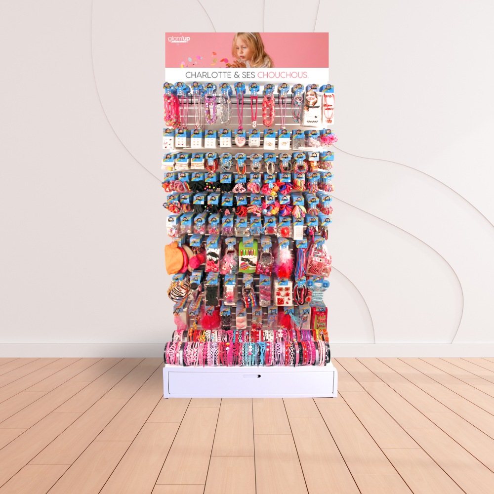 meuble presentoir accessoires mode enfants glama